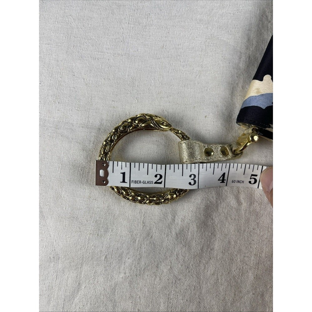 Roberto Cavalli Multicolor Leopard Print Satin Serpent Bracelet Wristlet Clutch - Picture 16 of 16